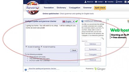 Repair English Spelling and Grammar with just ONE CLICK