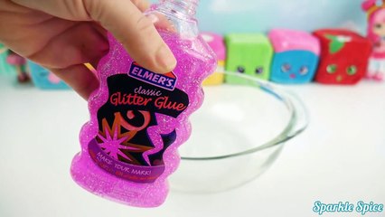 DIY Glitter SLIME! How to Make Super SHINY STRETCHY MLP Pinkie Pie Pink SLIME Putty with SHOPKINS