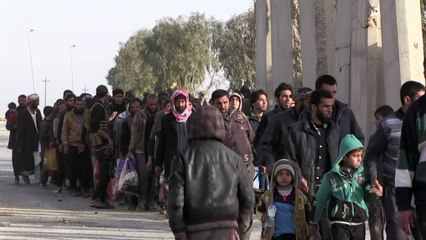 28 الف عراقي فروا من الجانب الغربي للموصل خلال عشرة ايام