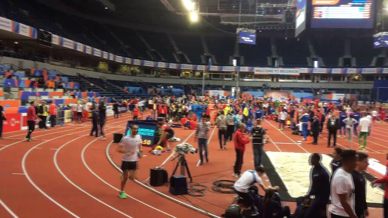 Veille de Championnats d'Europe indoor à Belgrade, il y a du monde sur la piste