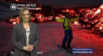 Volcan Etna en éruption : ski, neige et lave !