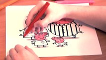 Peppa Pig Nuevas Páginas para Colorear para los Niños de Colores para Colorear marcadores de colores rotuladores lápices