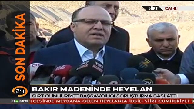 #SONDAKİKA Siirt Valisi Mustafa Tutulmazdan Şirvanda meydana gelen göçükle ilgili açıklama