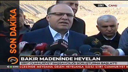 #SONDAKİKA Siirt Valisi Mustafa Tutulmazdan Şirvanda meydana gelen göçükle ilgili açıklama