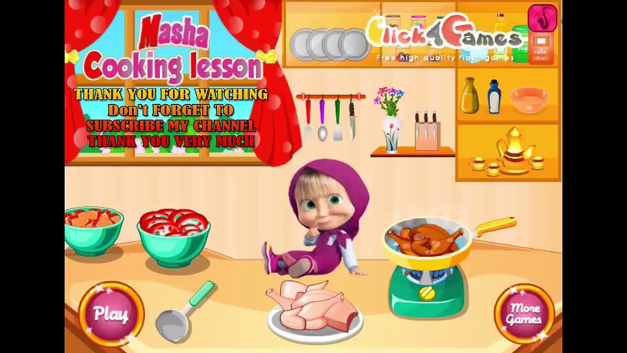 Masha Cooking Lesson - Game Show - Game Play - 2016 - HD