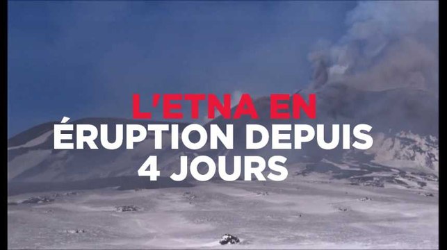 Les images spectaculaires de l'Etna en éruption depuis 4 jours