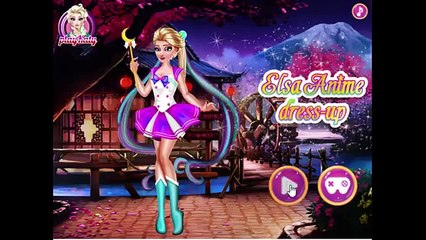 disney princess frozen game - ELSA ANIME DRESSUP - best game for kids