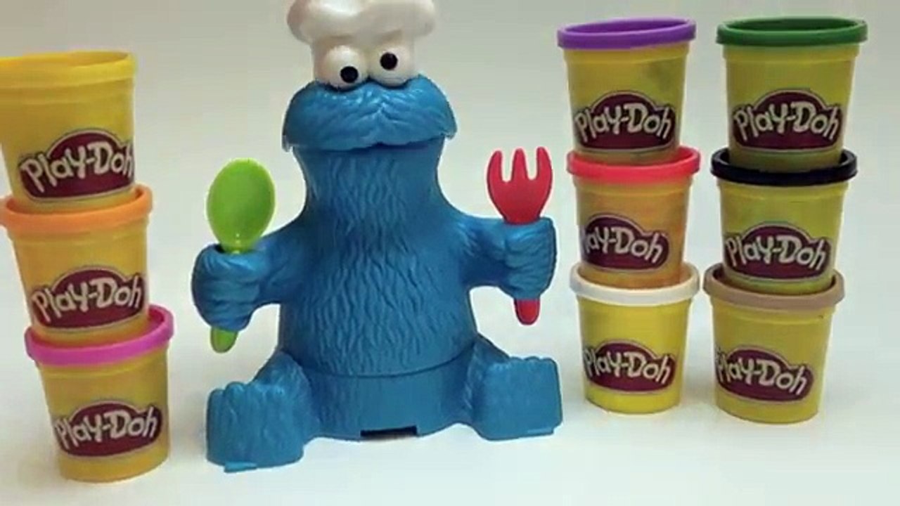 Play Doh Cookie Monster Letter Lunch Learning ABCs Alphabet Playdough Sesame Street 123 Pl