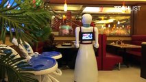 Pakistan's First Robot Waiter - To Serve Pizza at Restaurant