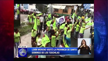 Download Video: Lenin Moreno visitó la provincia de Santo Domingo de los Tsáchilas