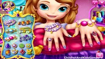 Princess Sofia the First Nails Spa Fun Gameplay for Kids-Baby Video