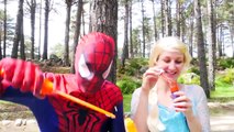 Spiderman, Peppa Pig & Frozen Elsa In Real Life! w/ Joker Maleficent Pink Spidergirl & Bub