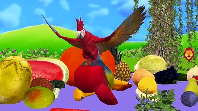 Learn Names Of Fruits And Vegetables | Fruits And Vegetables 3D Animation Video For Children