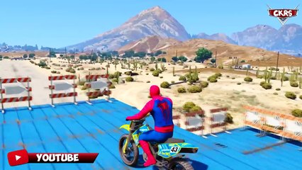 SPIDERMAN BIKER! MOTO BIKE & Real CARS cartoon! Nursery Rhymes songs for kids! Color kids video FUN