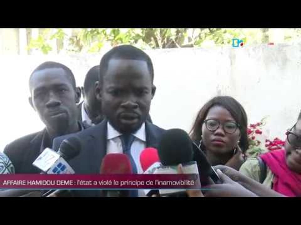 AFFAIRE HAMIDOU DEME : L'état a violé le principe de l'inamovibilité