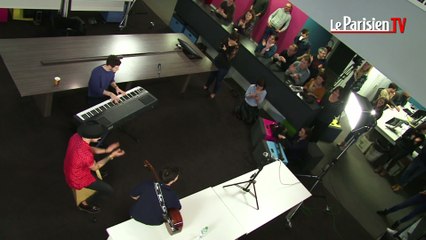 Le trio Arcadian chante « Folie arcadienne » en live au Parisien