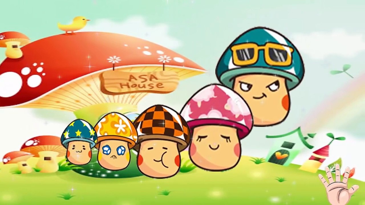 Fnger Family Mushroom song ♥ Nursery Rhymes song