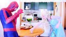 Bloody FROZEN ELSA Superhero Prank Goes Wrong | Superheroes in Real Life Play Doh Stop Mot