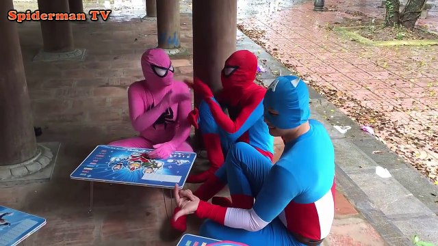 Elsa Frozen Pregnant Baby Spiderman vs Venom Vs Captain American Superman Fun Superhero in