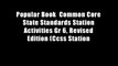Popular Book  Common Core State Standards Station Activities Gr 6, Revised Edition (Ccss Station