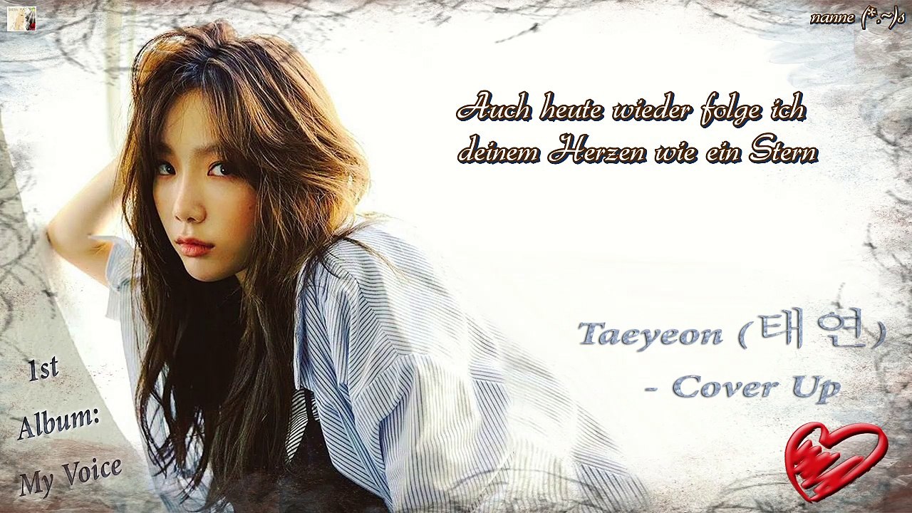 Taeyeon- Cover Up k-pop [german Sub]