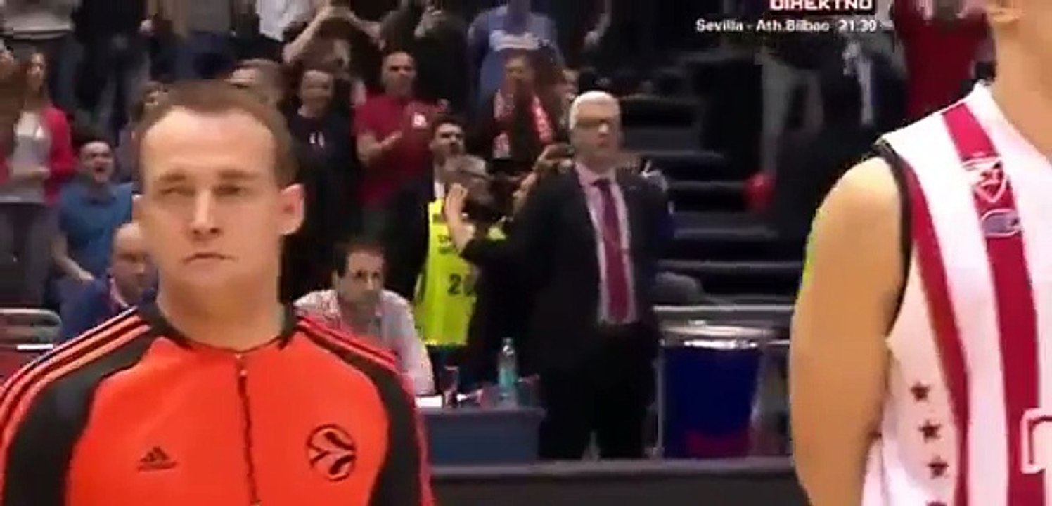 Delije - Nadglasavanje himne Evrolige! Crvena zvezda - Bamberg