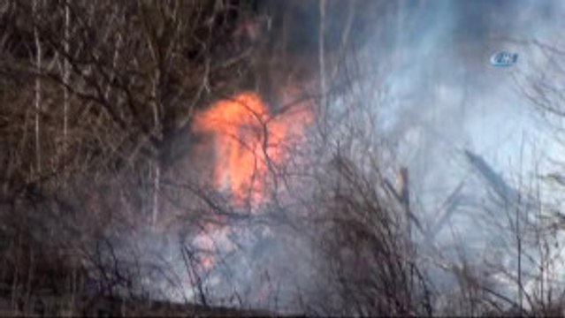 Çalılık Yangını Büyümeden Söndürüldü