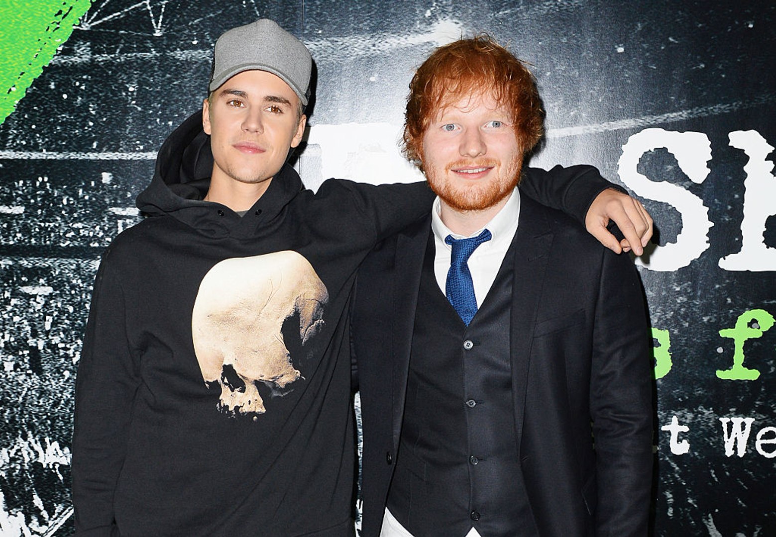 Ed Sheeran once hit Justin Bieber in the face with a golf club