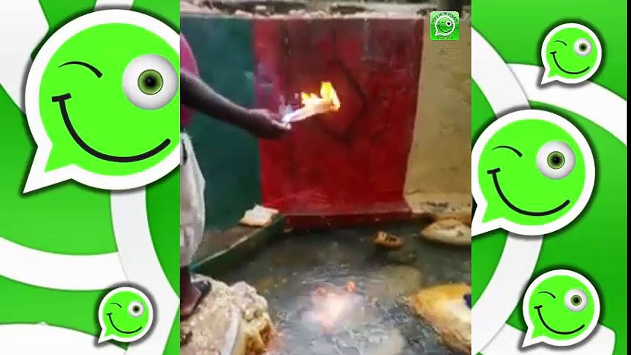 amazing..fire under water..مدهش..نار تحت الماء