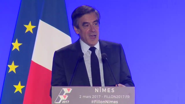 François Fillon à Nîmes : Vous avez devant vous un combattant