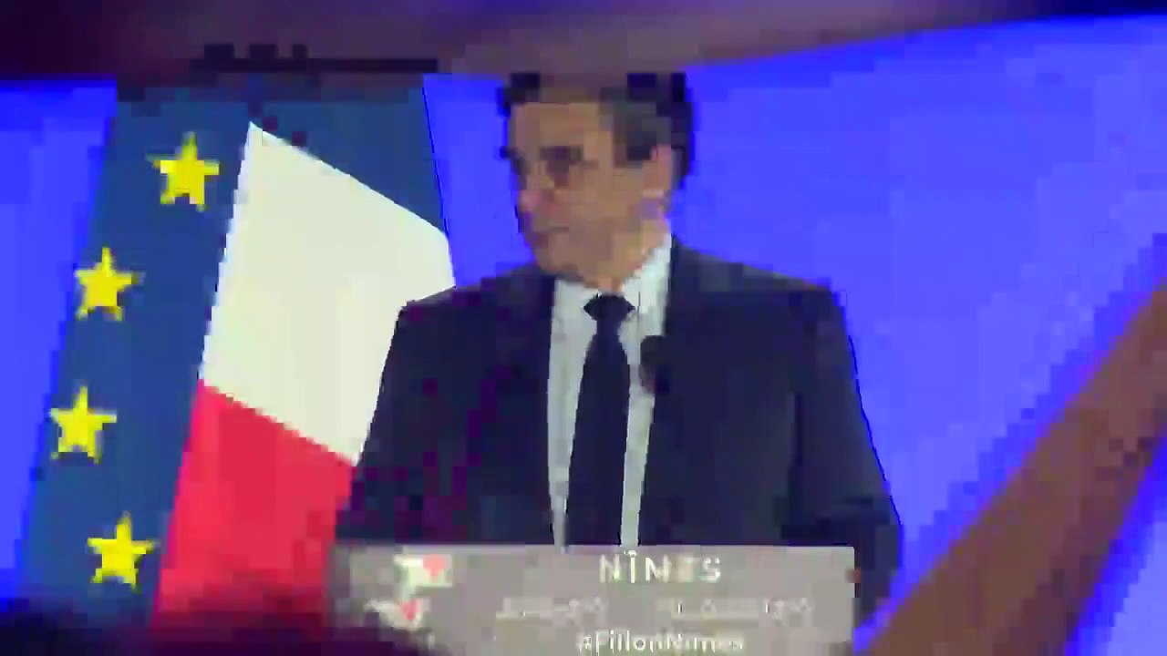 François Fillon à Nîmes : "Vous avez devant vous un combattant"
