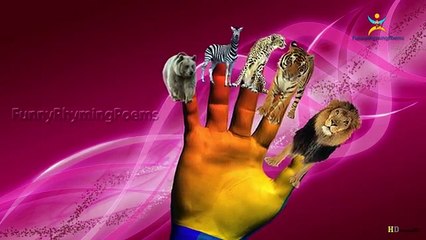 3D Animals Finger family 3d rhyme | Animated Nursery Children Finger Family song