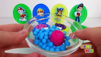 Paw Patrol Candy Surprise Toy Toilets! Learn Colors