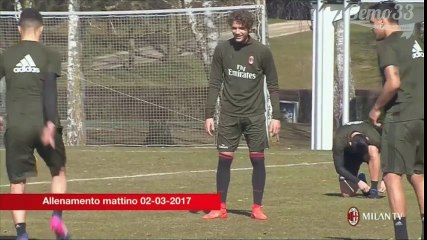 milan training session 2-03-2017
