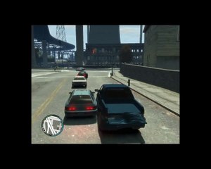 GTA IV - car  rear wheels glitch
