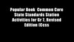 Popular Book  Common Core State Standards Station Activities for Gr 7, Revised Edition (Ccss
