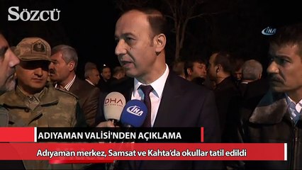 Download Video: Adıyaman'daki depremin ardından okullar tatil edildi