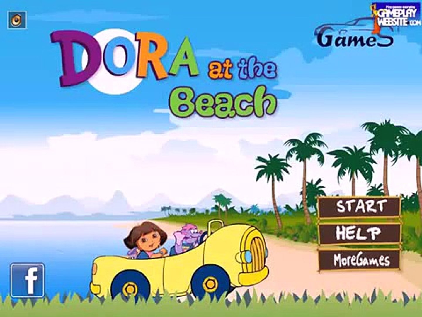 ⁣Дора на пляже и девочка игры и детские мультфильмы ~ играть детские игры для детей скачать игры бесп