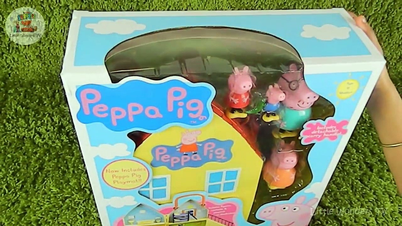 Peppa Pigs Playhouse Playset with Peppa Pig Toys - Juego Casa de Peppa Pig