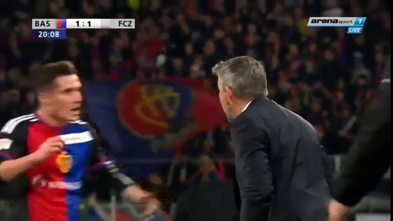 Marc Janko Goal - FC Basel vs FC Zürich 1-1   Swiss Cup  02.03.2017 (HD)