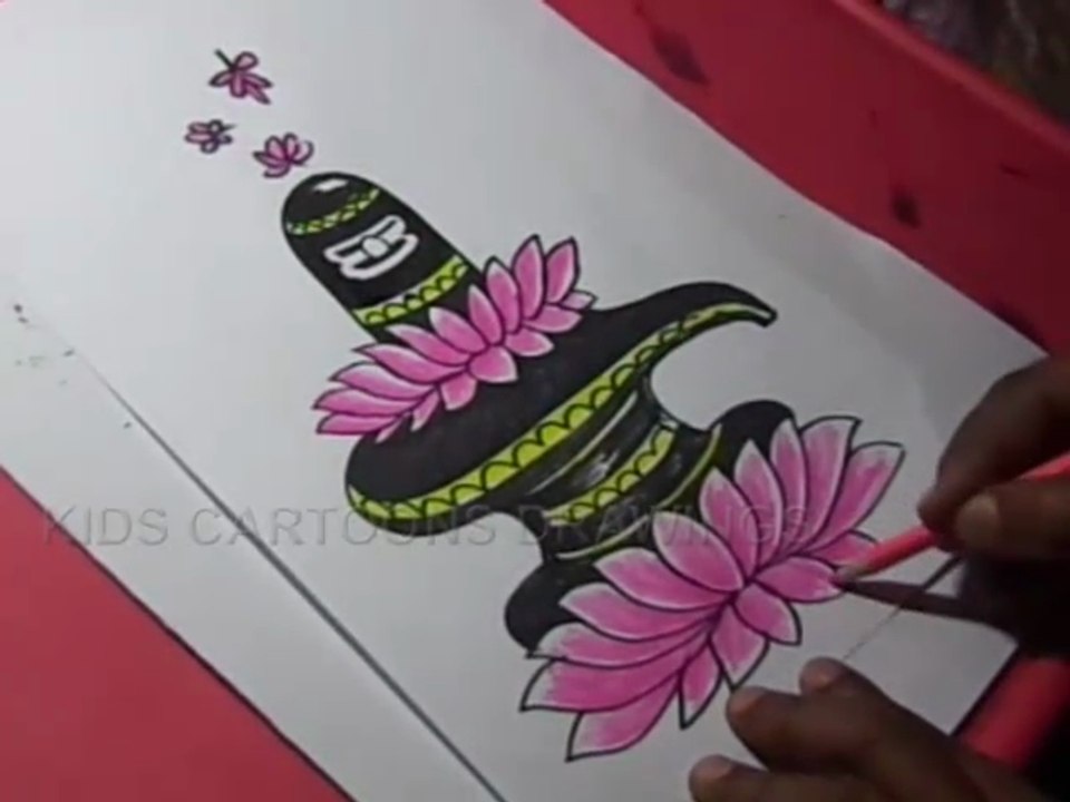 How to Draw Maha Shiva Lingam Drawing step by step - video Dailymotion