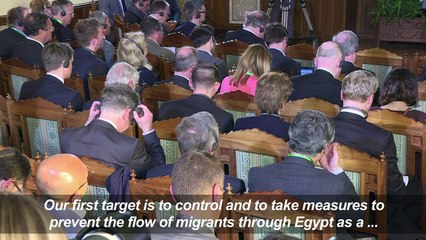 Merkel in Egypt to reduce migrant flows