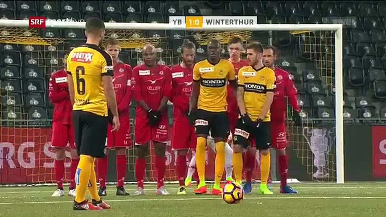 Young Boys 2:0 Winterthur A.PS (Swiss Cup 1 March 2017)