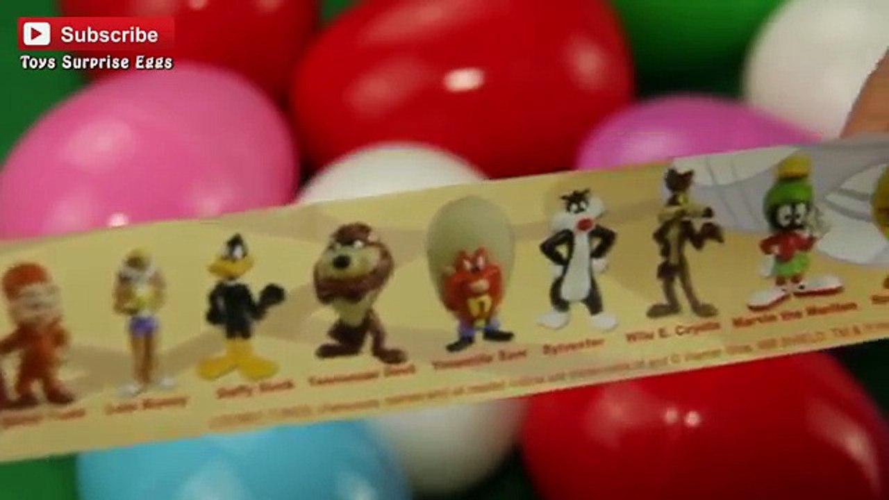 Looney Tunes Collector Surprise eggs Road Runner, Daffy Duck, Tasmanian Devil, Sylvester, Bugs Bunny