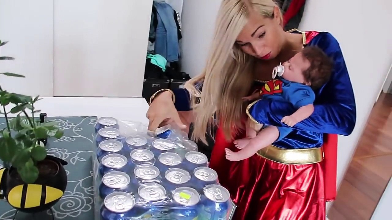 Bad Silicone Baby INSECT ATTACK! w/ Frozen Elsa Spiderman Joker Hulk Superhero Fun