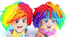 Play Doh Braids Rainbow Modelling Clay Fun and Creative For Kids Learn Colors