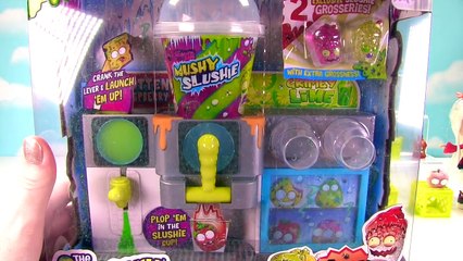 Grossery Gang Mushy Slushy Machine Playset & Mushy Slushy Collectors Cup! Exclusive Grosseries