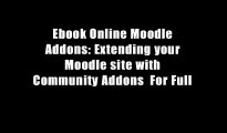 Ebook Online Moodle Addons: Extending your Moodle site with Community Addons  For Full