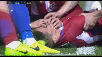 torres gravement touché la corogne - altetico Madrid