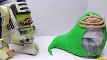 JABBA THE HUTT!! Star Wars! HUGE Play Doh Surprise Egg Tutorial with R2D2